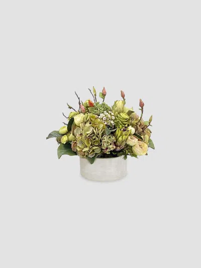 Winward Home Everyday Tropical Round Tray Centerpiece In Multi