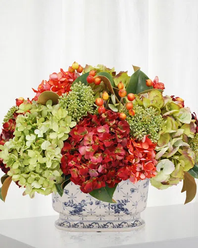 Winward Mix Fall Floral In Ceramic Salver