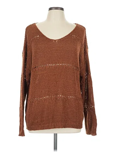 Pre-owned Wishlist Pullover Sweater In Brown