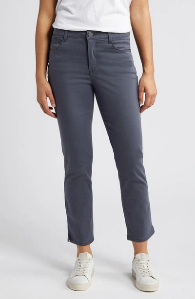 Wit & Wisdom 'ab'solution High Waist Slim Straight Ankle Pants In Shdw Shadow