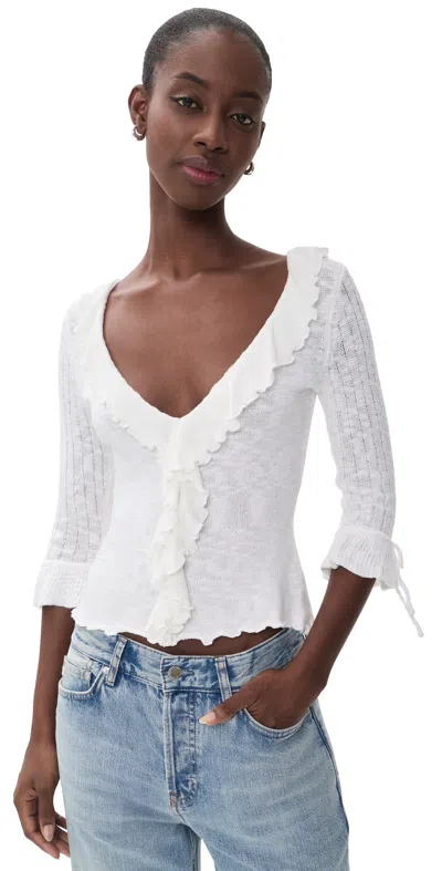 With Jean Bianca Top White