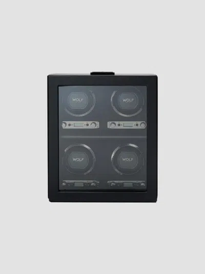 Wolf British Racing Four-piece Watch Winder In Black