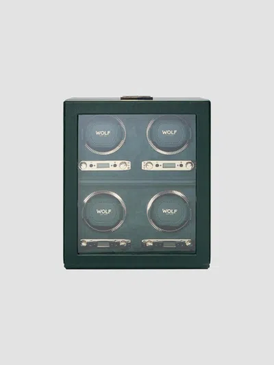 Wolf British Racing Four-piece Watch Winder In Green