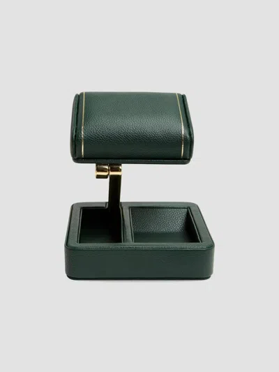 Wolf Designs British Racing Travel Watch Stand In Green