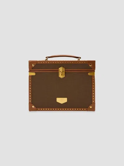 Wolf Designs Ida Trunk Jewelery Box In Brown