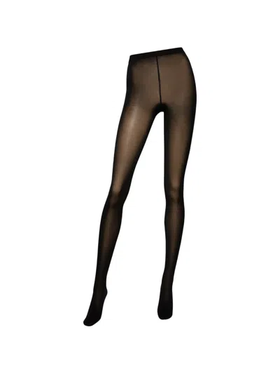 Wolford 50 Opaque Knitted-waistband Tights In Multi