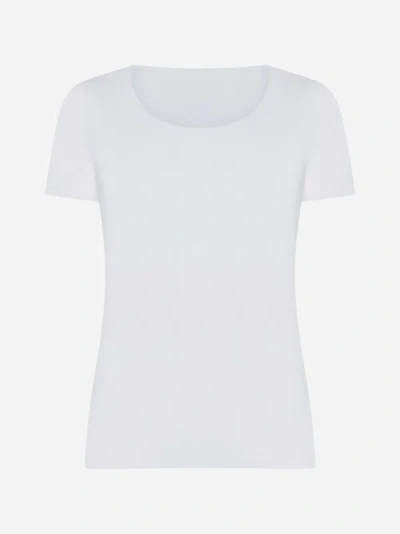 Wolford Aurora Short Sleeves Modal Top In White