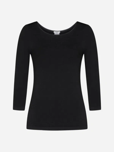 Wolford Cordoba Cotton-blend Top In Black