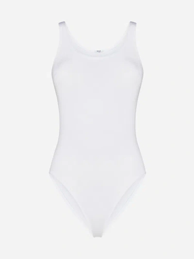 Wolford Jamaika Cotton-blend Bodysuit In White