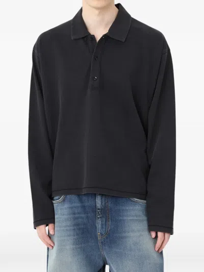 Won Hundred Theo Polo Shirt In Black