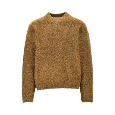 Woodbird Wbkurt Loop Crewneck Sweater In Brown
