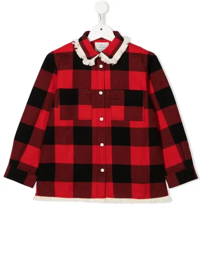 Woolrich Checked Cotton Shirt In Red