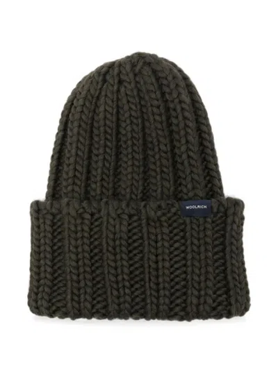 Woolrich Chuncky Beanie In Green