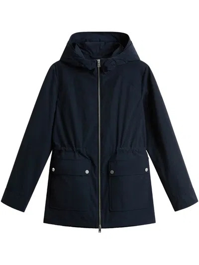 Woolrich Giacca In Urban Touch Con Cappuccio In Blue