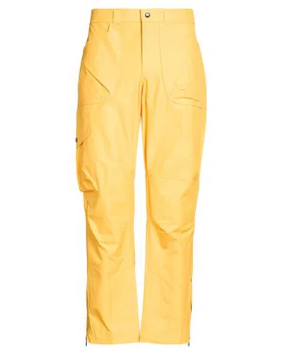 Woolrich Man Pants Marigold Size 34 Cotton, Polyamide In Yellow