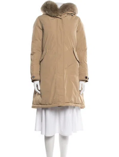 Pre-owned Woolrich Parka In Neutrals
