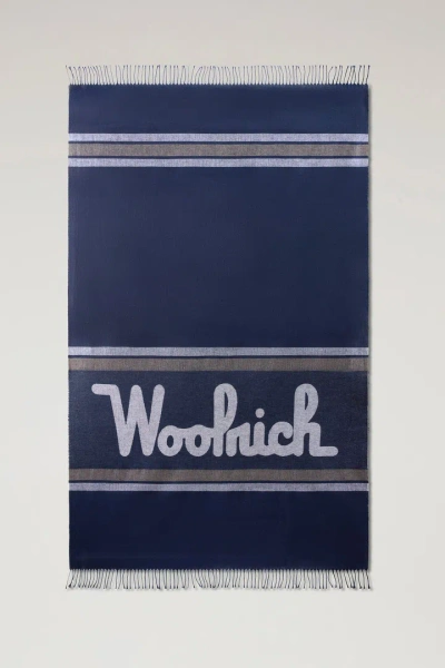 Woolrich Unisex Melton Blue Size One