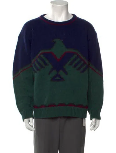 Pre-owned Woolrich Vintage 1980's Pullover In Blue