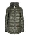 Woolrich Woman Down Jacket Military Green Size S Polyamide