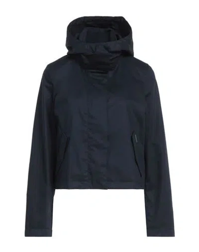 Woolrich Woman Jacket Midnight Blue Size L Cotton In Blue