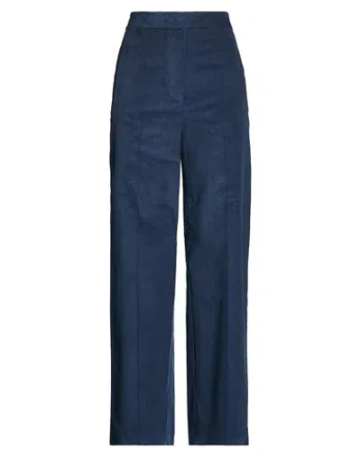 Woolrich Woman Pants Navy Size 32 Cotton, Elastane In Blue