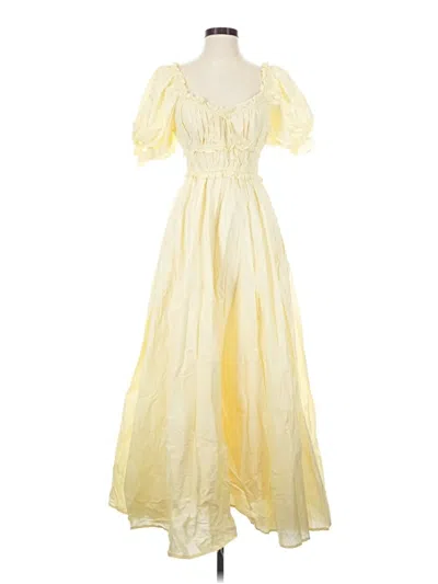 Pre-owned Worth Cocktail Dress In Yellow