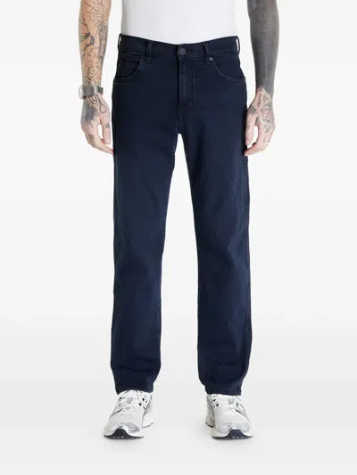 Wrangler Logo-patch Jeans In Blue