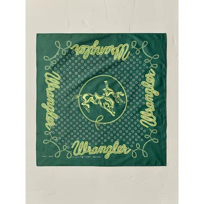 Wrangler X Imogene + Willie Frontier Bandana In Teal Green