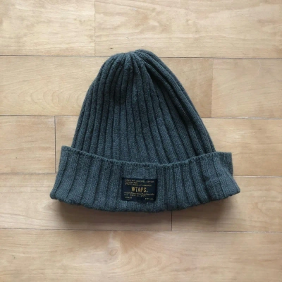 Pre-owned Wtaps Beanie 02 In Olive