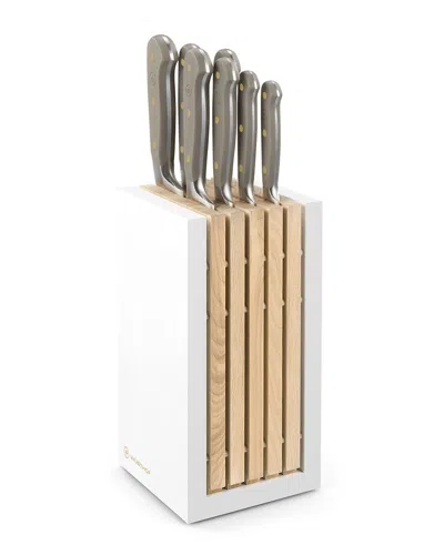 Wusthof Wüsthof Classic 8pc Oyster Designer Knife Block Set With $99 Credit In Gray