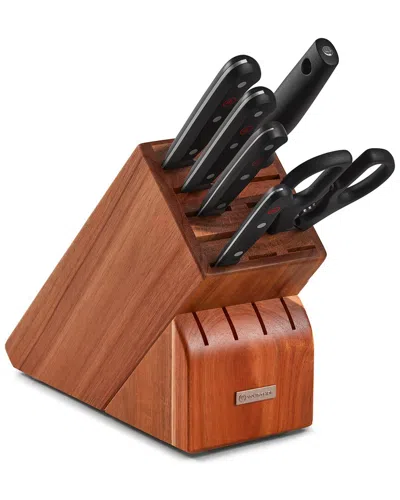 Wusthof Wüsthof Gourmet 7pc Knife Block Set With $33 Credit In Brown