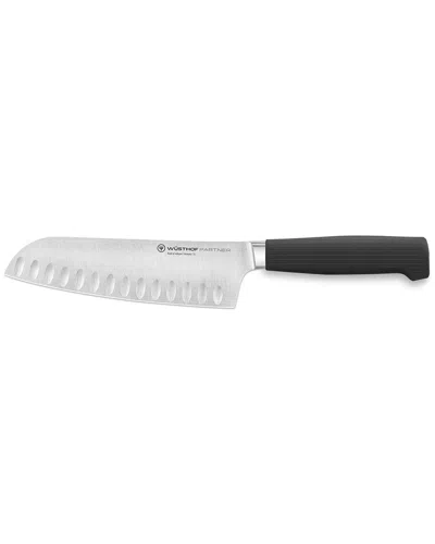 Wusthof Wüsthof Partner 7in Hollow Edge Santoku Knife With $13 Credit In Black