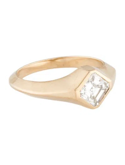 Pre-owned Wwake 14k Diamond Engagement Ring In Multicolor