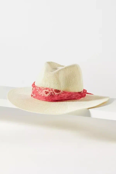 Wyeth Nubby Bandana Rancher Hat In White