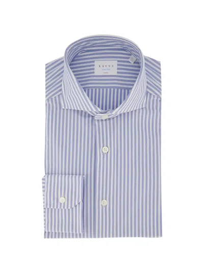 Xacus Active Shirt Vertical-stripe Shirt In Blue