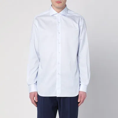 Xacus Small Striped Light Blue Travel Shirt