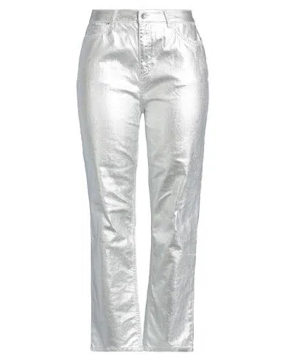 Xandres Woman Jeans Silver Size 10 Cotton In Multi