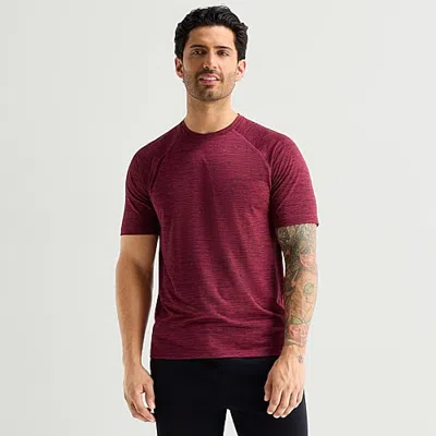 Xersion Everair Mens Crew Neck Short Sleeve Quick Dry Active T-shirt In Red