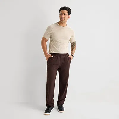 Xersion Mens Drawstring Loose Fit Workout Pant In Brown