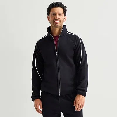 Xersion Mens Long Sleeve Mock Neck Top In Black