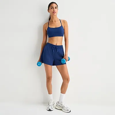 Xersion Womens Light Support Sports Bra 385092 In Blue