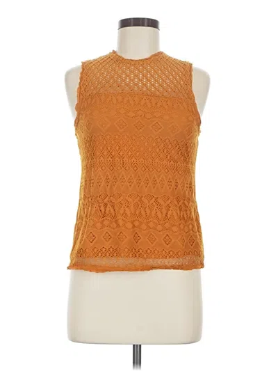 Pre-owned Xhilaration Sleeveless Blouse In Orange