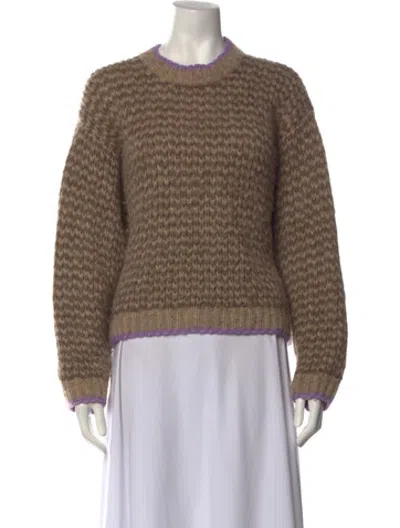 Pre-owned Xirena Alpaca Patterned Sweater In Brown