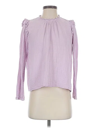 Pre-owned Xirena Long Sleeve Blouse In Purple