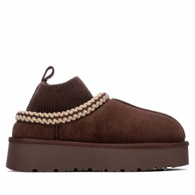 Xti Women's Comfort Suede Slippers In Brown