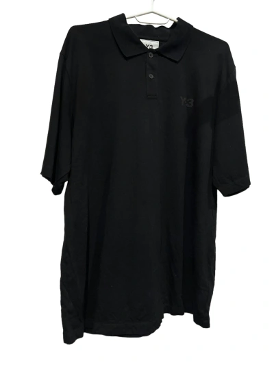 Pre-owned Y 3 X Yohji Yamamoto Y-3 Polo Shirt Yohji Yamamoto In Black