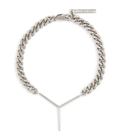 Y/project Silver-tone Mini Y Chain Bracelet