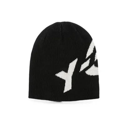 Y-3 Black Logo Beanie Cap