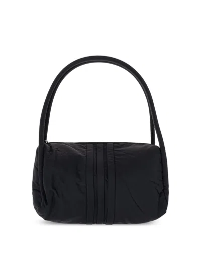 Y-3 Padded Stripes Logo Shoulder Bag In Black