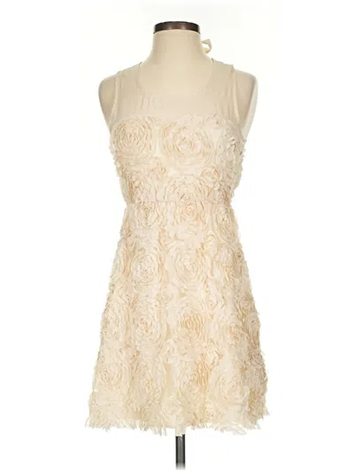 Pre-owned Ya Los Angeles Cocktail Dress In Ivory
